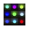 Lampa solarna GreenBlue GB124 wolnostojaca ogrodowa - kula 20x20x53cm, kolorowy LED