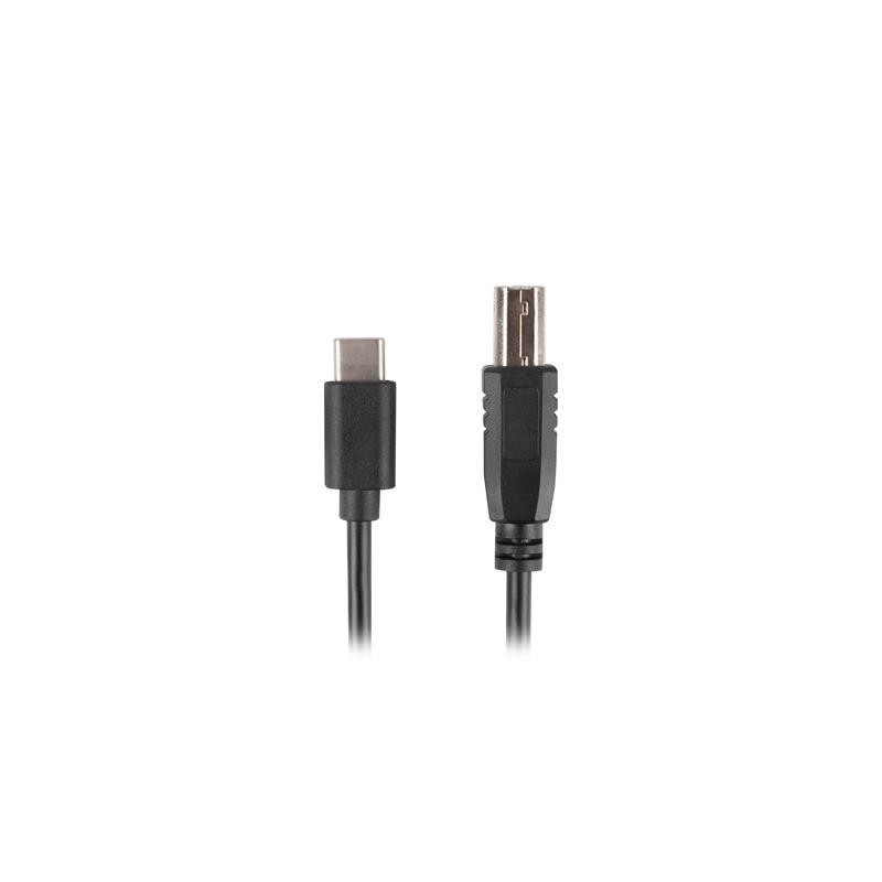 Kabel USB 2.0 Lanberg USB-C(M)- USB-B(M) 3m czarny