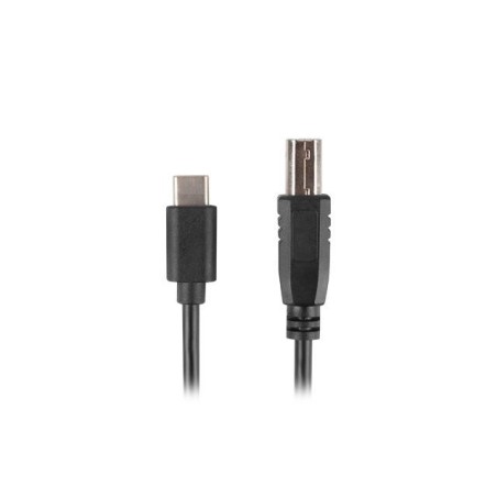 Kabel USB 2.0 Lanberg USB-C(M)- USB-B(M) 1,8m czarny ferryt