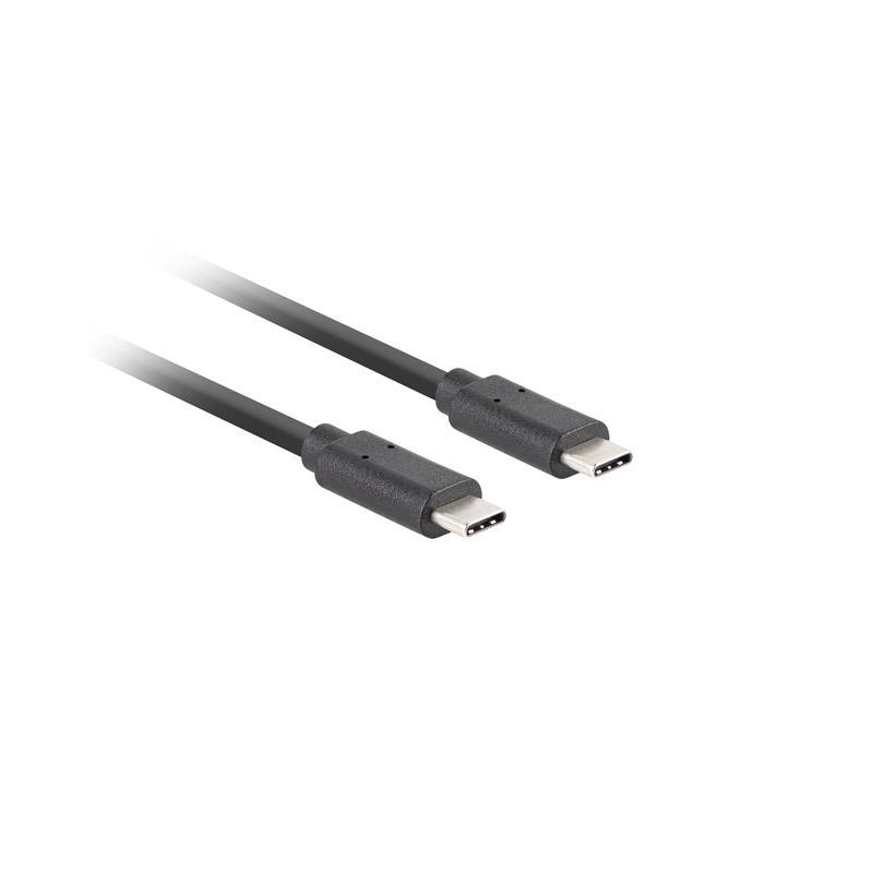 Kabel USB Lanberg USB-C(M) - USB-C(M) 3.1 Gen 2 10Gb/s PD100W 1,8m czarny