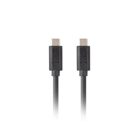 Kabel USB Lanberg USB-C(M) - USB-C(M) 3.1 Gen 2 10Gb/s PD100W 0,5m czarny