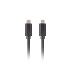 Kabel USB Lanberg USB-C(M) - USB-C(M) 3.1 Gen 2 10Gb/s PD100W 1m czarny