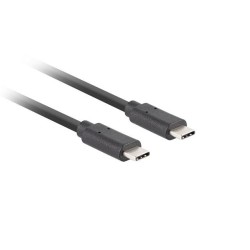 Kabel USB Lanberg USB-C(M) - USB-C(M) 3.1 Gen 2 10Gb/s PD100W 1m czarny