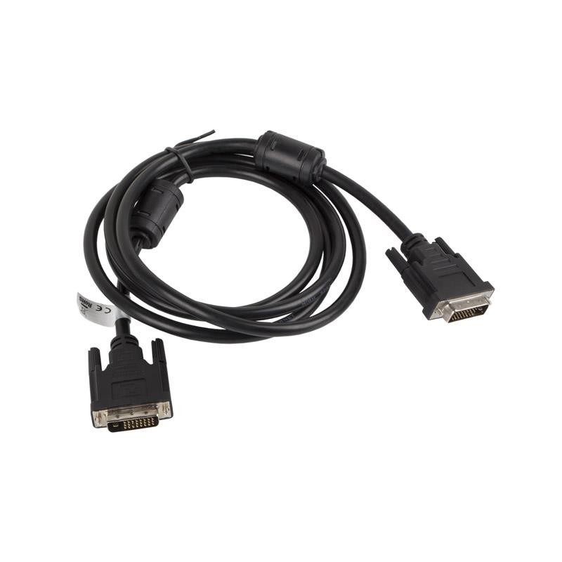 Kabel DVI Lanberg DVI-D (24+1) M/M 1,8m czarny