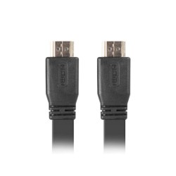 Kabel HDMI Lanberg M/M v2.0 1m czarny flat