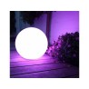 Lampa solarna GreenBlue GB165 wolnostojaca ogrodowa kula 25x25x58cm, kolorowy LED