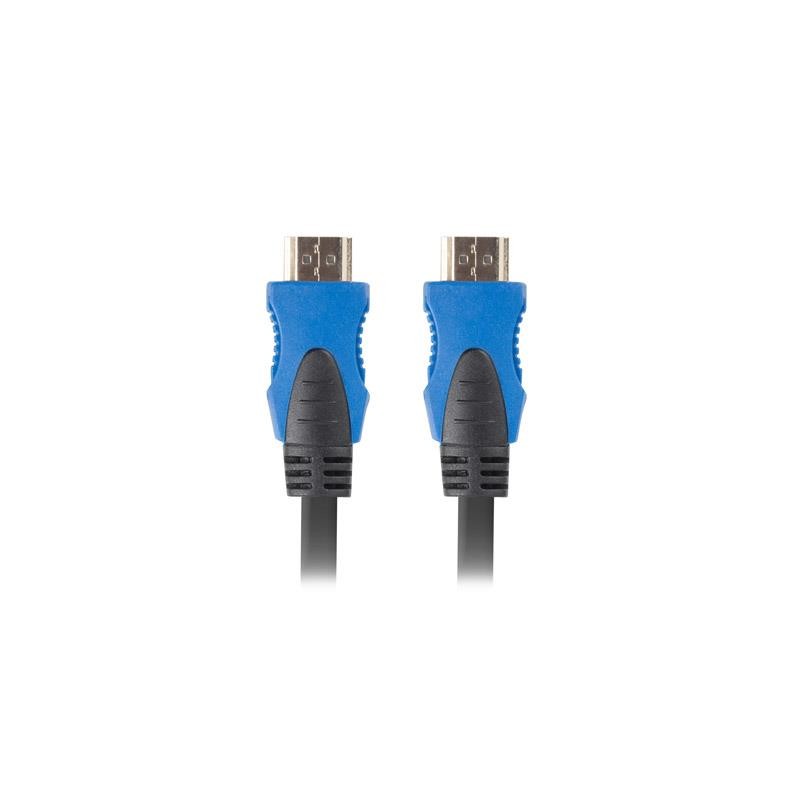 Kabel HDMI Lanberg M/M v2.0 4K 0,5m czarno-niebieski