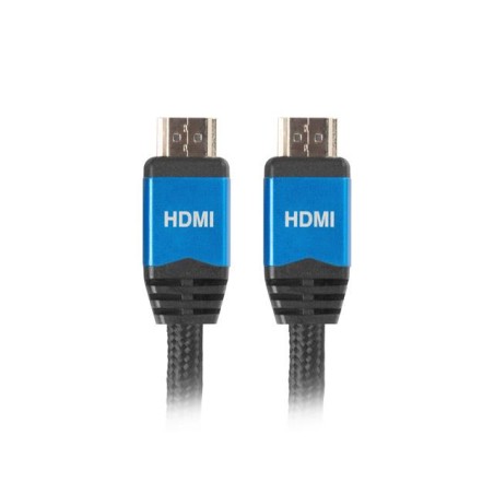 Kabel HDMI Lanberg Premium M/M v2.0 1m czarno-niebieski