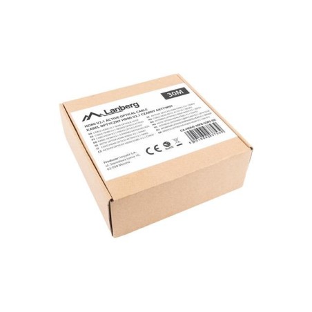 Kabel HDMI Lanberg M/M v2.1 30m 8K czarny optyczny AOC