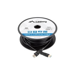 Kabel HDMI Lanberg M/M v2.1 40m 8K czarny optyczny AOC