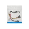 Kabel zasilający Lanberg Molex(M) - 2x SATA(F) 0,15m