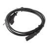 Kabel zasilający Lanberg CEE 7/16 - IEC 320 C7 EURO (radiowy) 1,8m VDE czarny