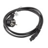 Kabel zasilający Lanberg CEE 7/7 - IEC 320 C5 notebook (miki) 1,8m VDE czarny