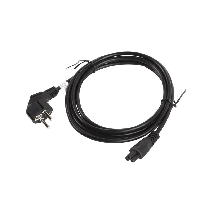 Kabel zasilający Lanberg CEE 7/7 - IEC 320 C5 notebook (miki) 3m VDE czarny