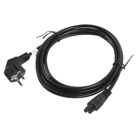 Kabel zasilający Lanberg CEE 7/7 - IEC 320 C5 notebook (miki) 3m VDE czarny