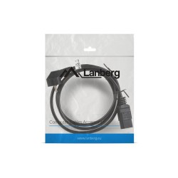 Kabel zasilający Lanberg CEE 7/7 - IEC 320 C19 (serwerowy) 16A 1,8m VDE czarny