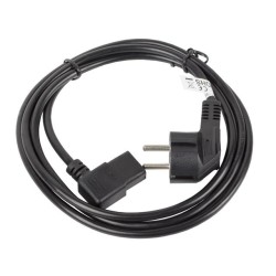Kabel zasilający Lanberg CEE 7/7 - IEC 320 C13 kątowy 1,8m VDE czarny