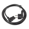 Kabel zasilający Lanberg CEE 7/7 - IEC 320 C13 kątowy 1,8m VDE czarny