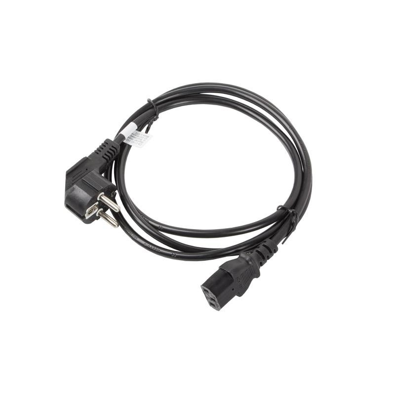 Kabel zasilający Lanberg CEE 7/7 - IEC 320 C13 1,8m VDE czarny