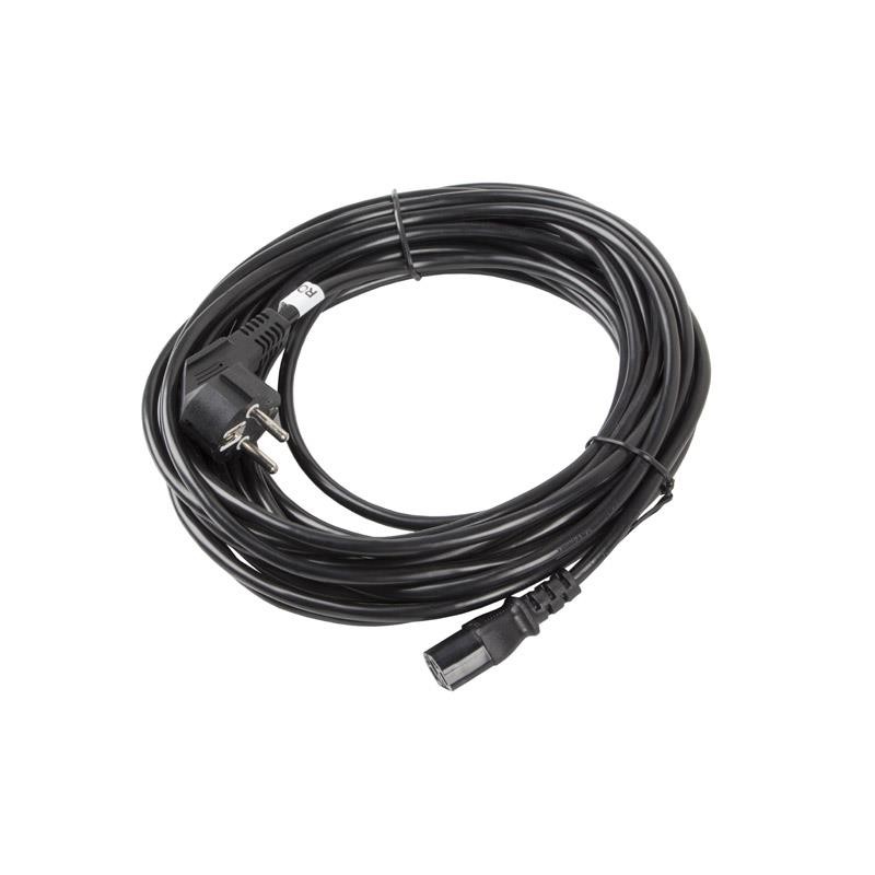 Kabel zasilający Lanberg CEE 7/7 - IEC 320 C13 10m VDE czarny