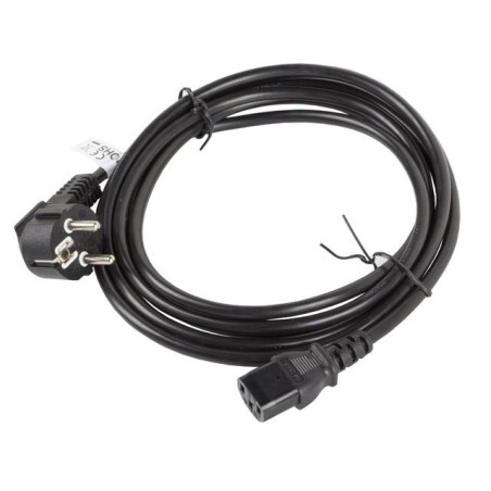 Kabel zasilający Lanberg CEE 7/7 - IEC 320 C13 3m VDE czarny