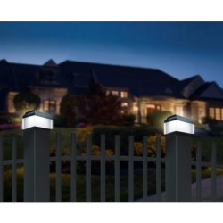 Lampa solarna LED na słupek GreenBlue GB128 100x100mm, daszek kopertowy