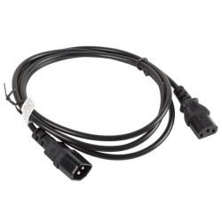 Przedłużacz kabla zasilającego Lanberg IEC 320 C13 - C14 1,8m czarny