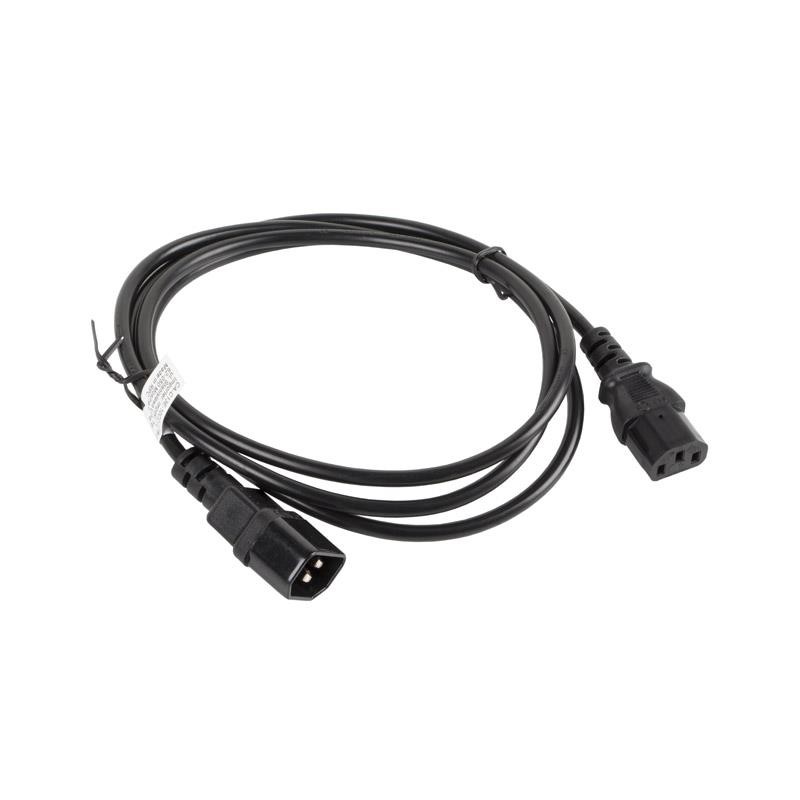 Przedłużacz kabla zasilającego Lanberg IEC 320 C13 - C14 1,8m czarny