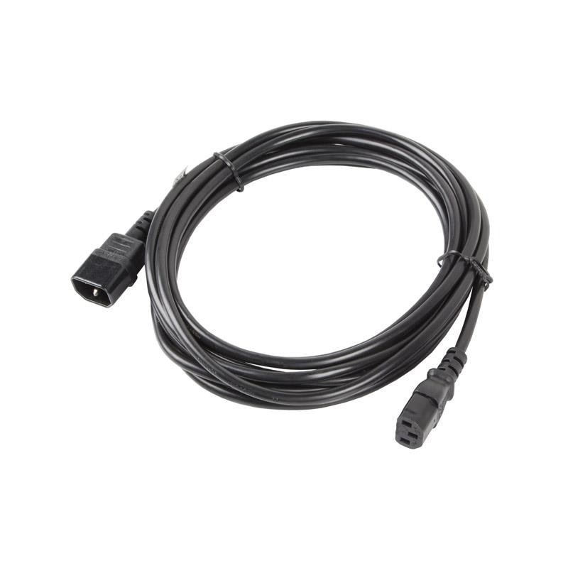 Przedłużacz kabla zasilającego Lanberg IEC 320 C13 - C14 5m VDE czarny