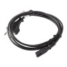 Kabel zasilający Lanberg CEE 7/16 - IEC 320 C7 EURO (radiowy) 3m VDE czarny