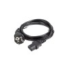 Kabel zasilający Lanberg CEE 7/7 - IEC 320 C13 1,8m czarny prosty