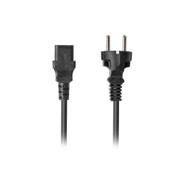 Kabel zasilający Lanberg CEE 7/7 - IEC 320 C13 1,8m czarny prosty