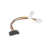 Kabel adapter Lanberg SATA zasilający(M) - Molex(F) 0,15m