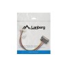 Kabel adapter Lanberg SATA zasilający(M) - Molex(F) 0,15m