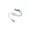 Kabel adapter Lanberg USB 3.0 - 2x PS/2 biały