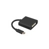 Kabel adapter Lanberg USB type-C(M) - DVI(F)(24+5) 0,15m Dual Link czarny