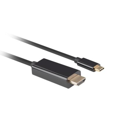 Kabel adapter Lanberg USB-C(M) - HDMI(M) 0,5m 4K 60Hz czarny