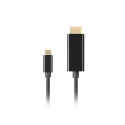Kabel adapter Lanberg USB-C(M) - HDMI(M) 3m 4K 60Hz czarny