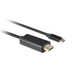 Kabel adapter Lanberg USB-C(M) - Displayport(M) 0,5m 4K 60Hz czarny