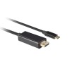 Kabel adapter Lanberg USB-C(M) - Displayport(M) 0,5m 4K 60Hz czarny