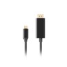 Kabel adapter Lanberg USB-C(M) - Displayport(M) 1m 4K 60Hz czarny