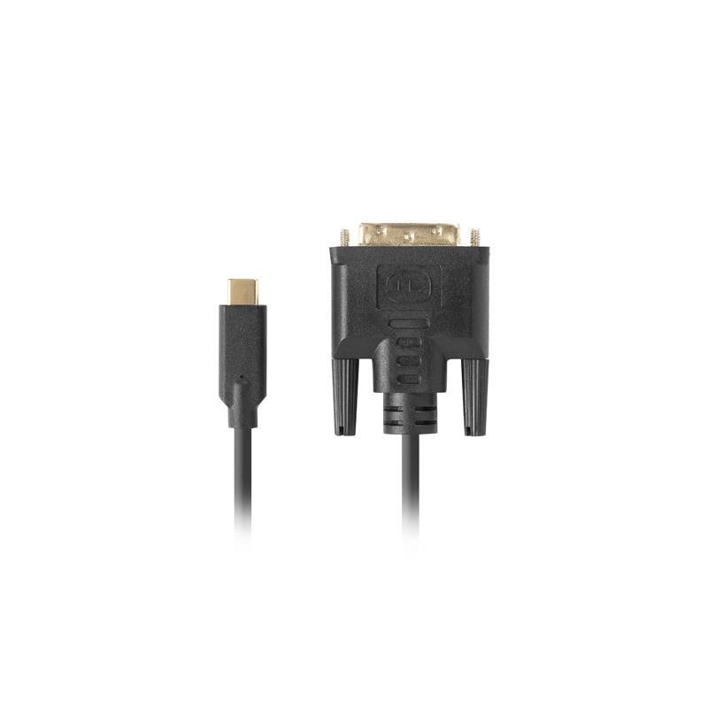 Kabel adapter Lanberg USB-C(M) - DVI-D(24+1) 3m czarny