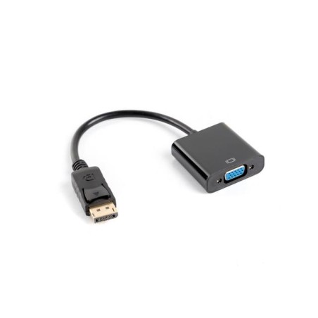 Kabel adapter Lanberg AD-0002-BK Displayport 1.1(M) - VGA 15 Pin (F) czarny