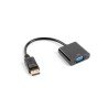 Kabel adapter Lanberg AD-0002-BK Displayport 1.1(M) - VGA 15 Pin (F) czarny