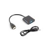 Kabel adapter Lanberg AD-0017-BK HDMI-A (M) - VGA (F) + Audio czarny