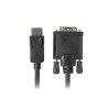 Kabel adapter Lanberg DisplayPort v1.2 - DVI-D (24+1) M/M 1m czarny Dual Link