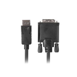 Kabel adapter Lanberg DisplayPort v1.2 - DVI-D (24+1) M/M 1,8m czarny Dual Link