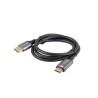 Kabel adapter Lanberg Displayport (M) - HDMI (M) 1M 4K czarno-srebrny