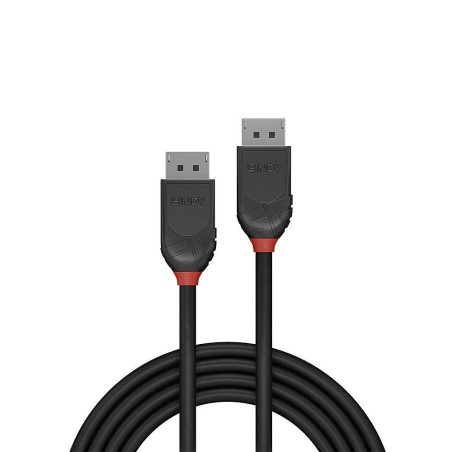 Kabel DisplayPort 1.2, LINDY Black Line 4K UHD M/M, czarny, 1m
