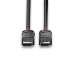 Kabel DisplayPort 1.2, LINDY Black Line 4K UHD M/M, czarny, 1m